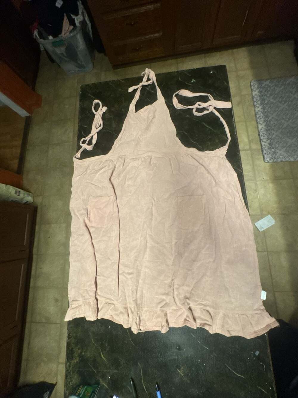 Hobby Lobby Ruffled Pink Kitchen Apron